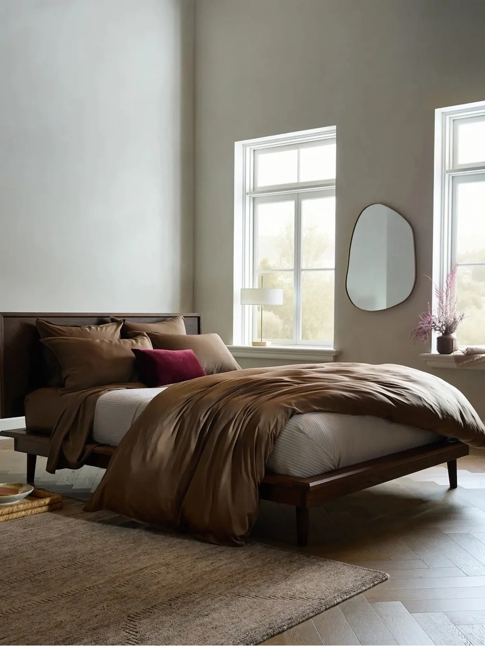 Quince Organic Cotton Duvet Cover Set in Taupe